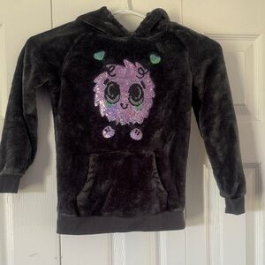 George Black Hoodie with Purple Character Design